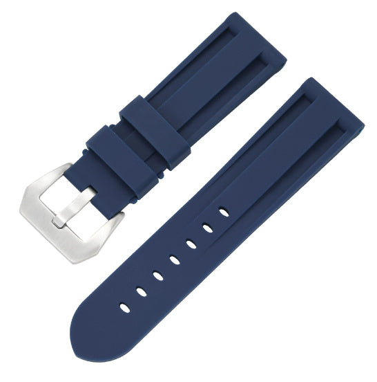 Solid Color Silicone Camouflage Men's Rubber Watch Strap