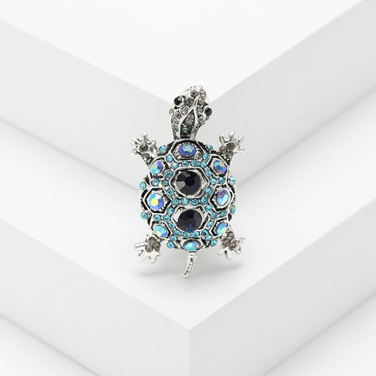 Fashion Retro Rhinestone Turtle Brooch Creative