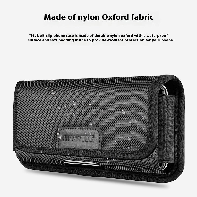 Men's Multi-functional Horizontal And Vertical Nylon Cloth Belt Slot Waist Bag