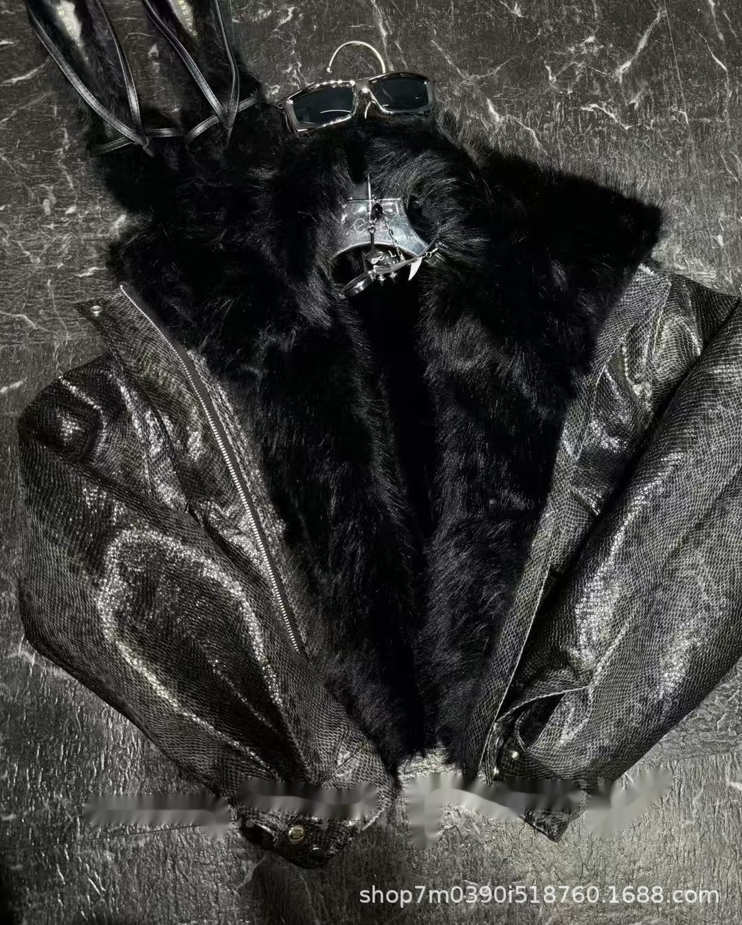 Leather Coat Quilted To Keep Warm Coat