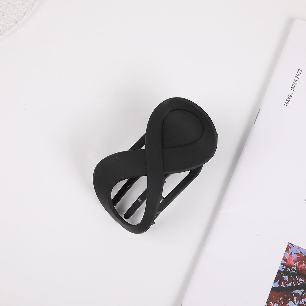 Elegant Frosted 8-shaped Barrettes