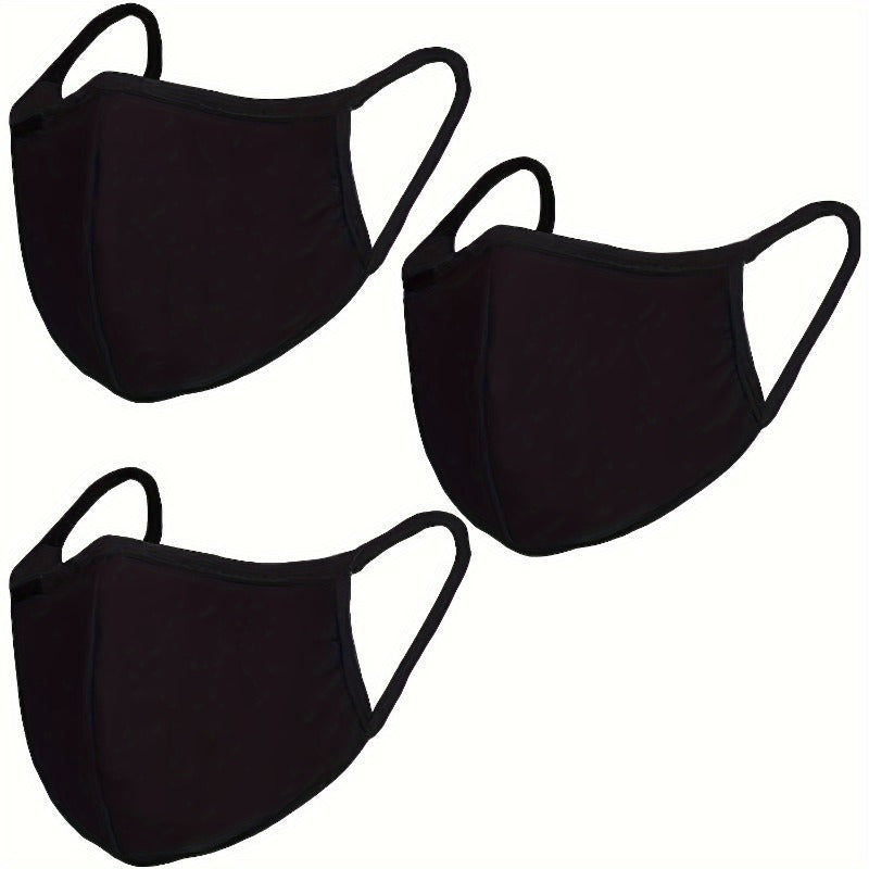3-piece Set-Cotton Reusable And Adjustable Mask With Filter Bag