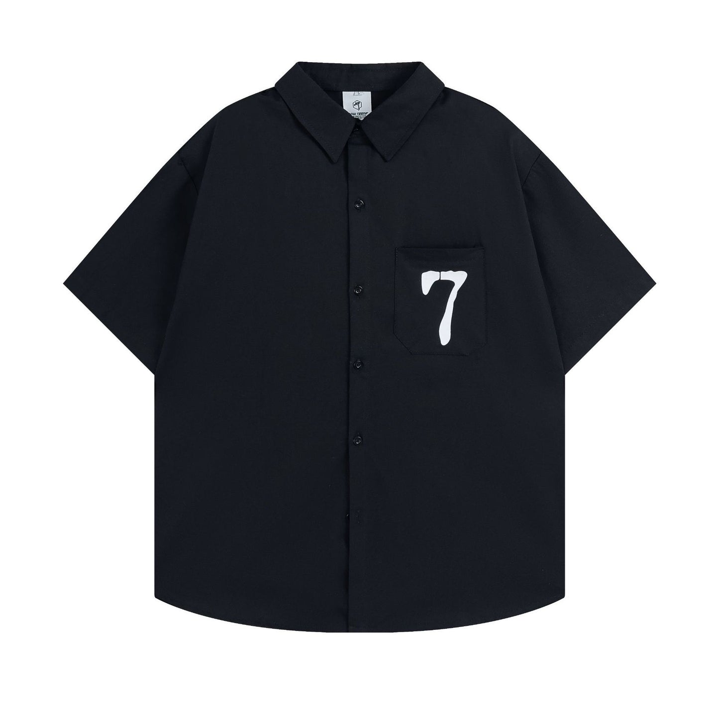 European Hip Hop Letter Short Sleeve Shirt For Men And Women