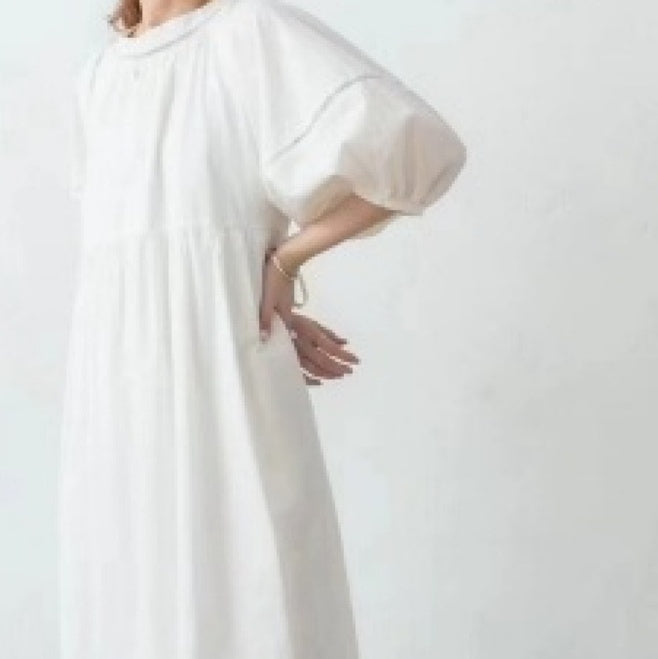 Japanese Super Long Loose Lantern Sleeve Dress