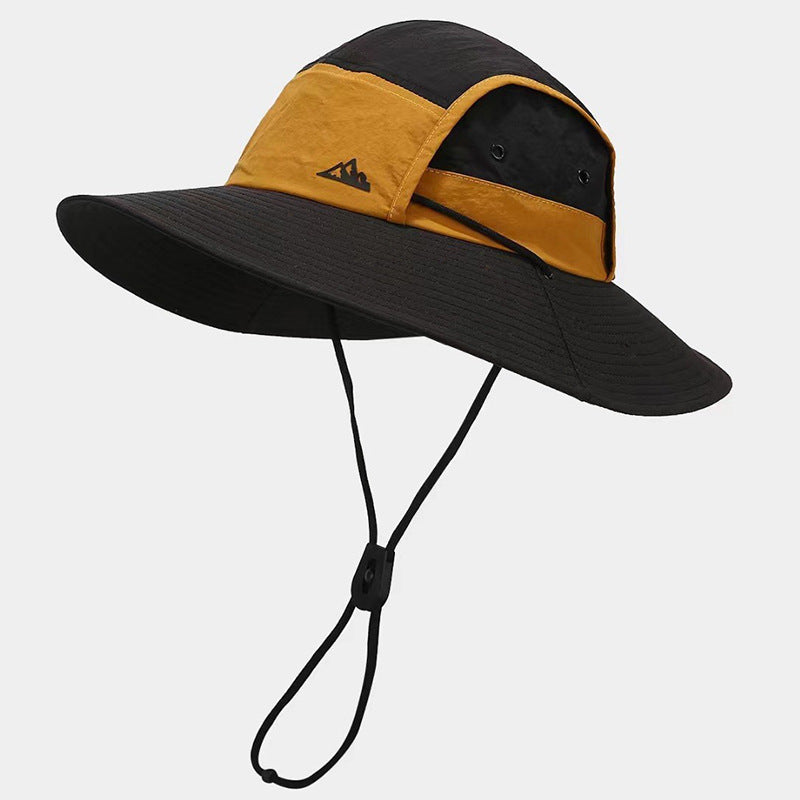 Men's Color Matching Outdoor Sun Protection Alpine Cap