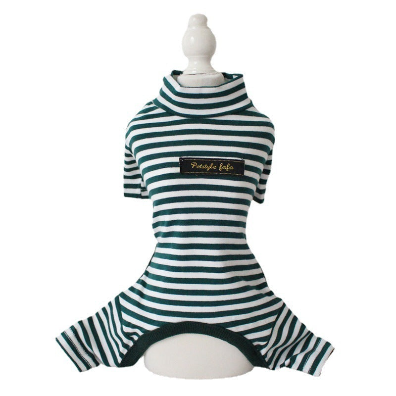 Cotton Eight-color Striped Pet Leggings