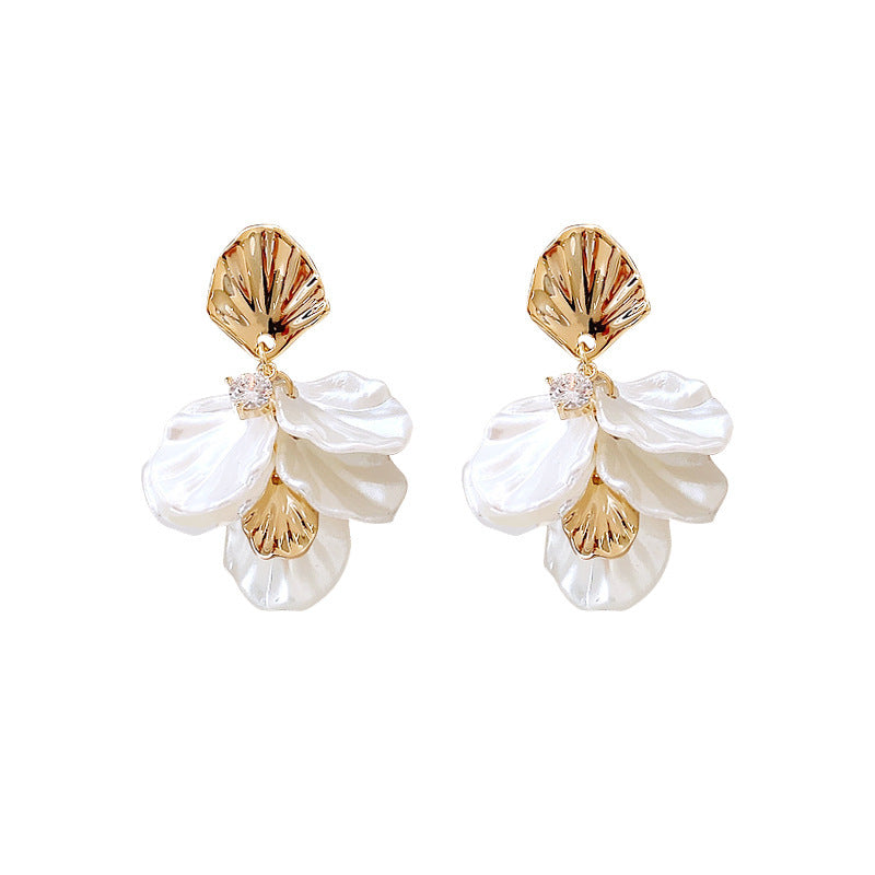 Fashion All-matching Elegant Flower Stud Earrings