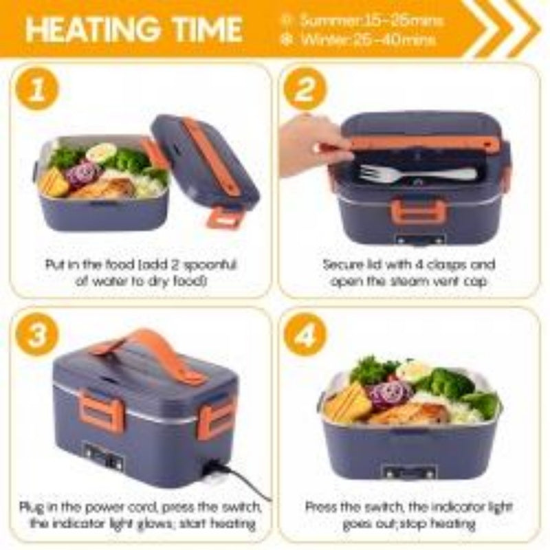 Electric Heating 1.8 Liter Lunch Box For Work, Car And Home