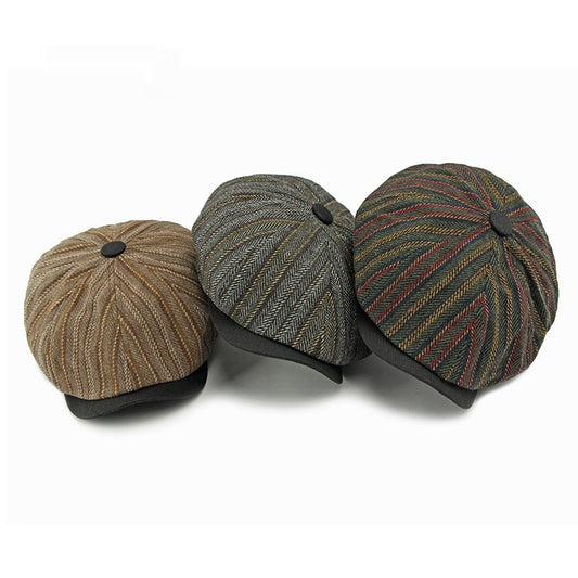 Fashion Vintage Stripe Men And Women Beret