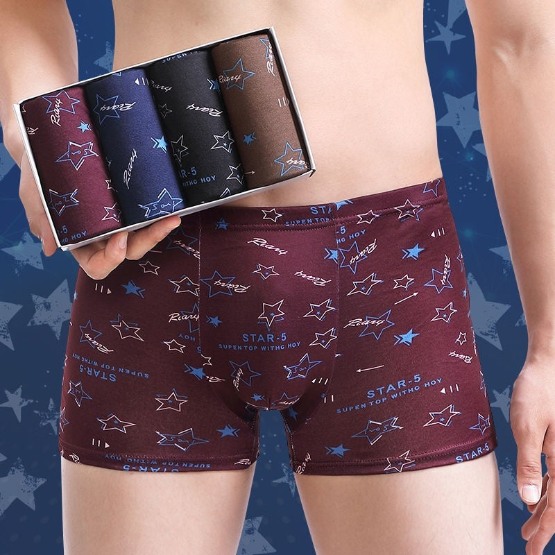 Men's Boxer Briefs Student Trendy Fashion New