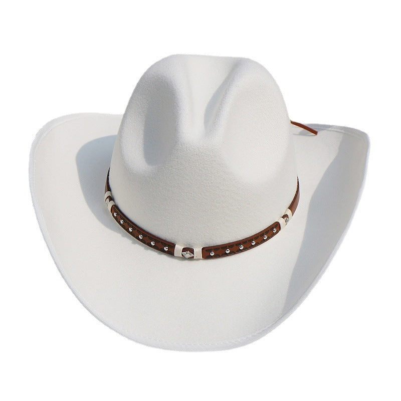 Men's Felt Riding Woolen Cowboy Hat