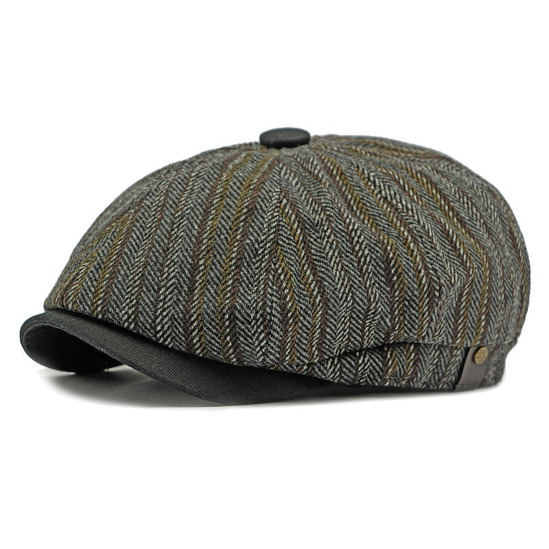 Fashion Vintage Stripe Men And Women Beret