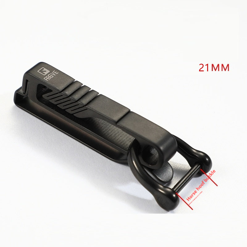 Titanium Alloy Key Ring Pendant Wear Belt Integrated Personality Creative Ring