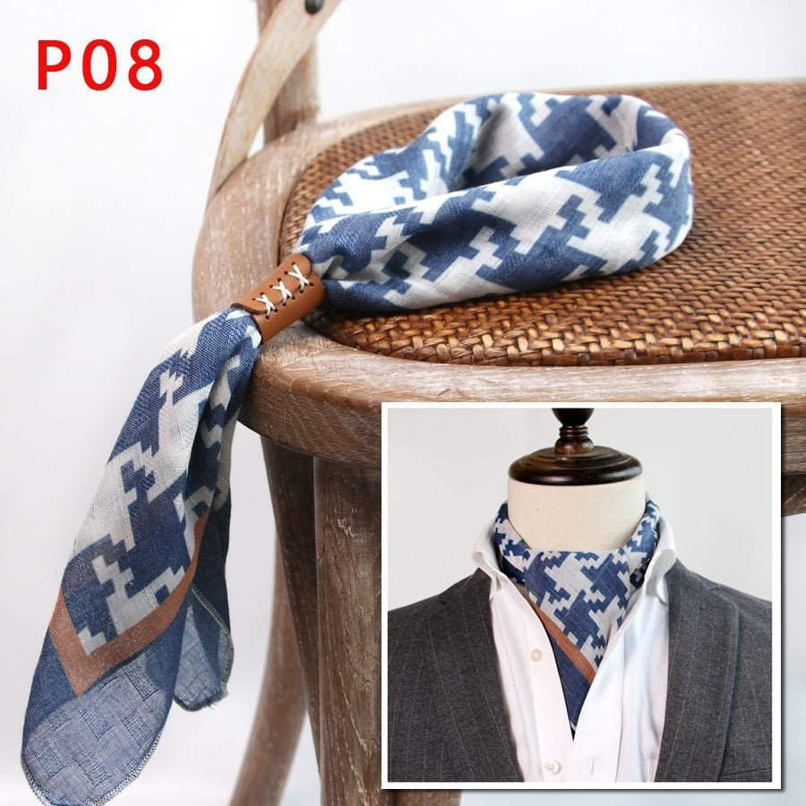 All-matching Men's Scarf Thin Youth Silk Scarf