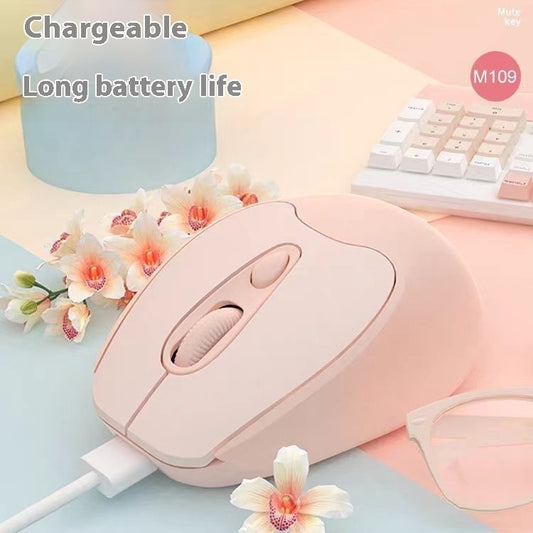 Dual-mode Bluetooth Wireless Mouse Charging Mute Office Game Applicable To Mobile Phones And Tablets