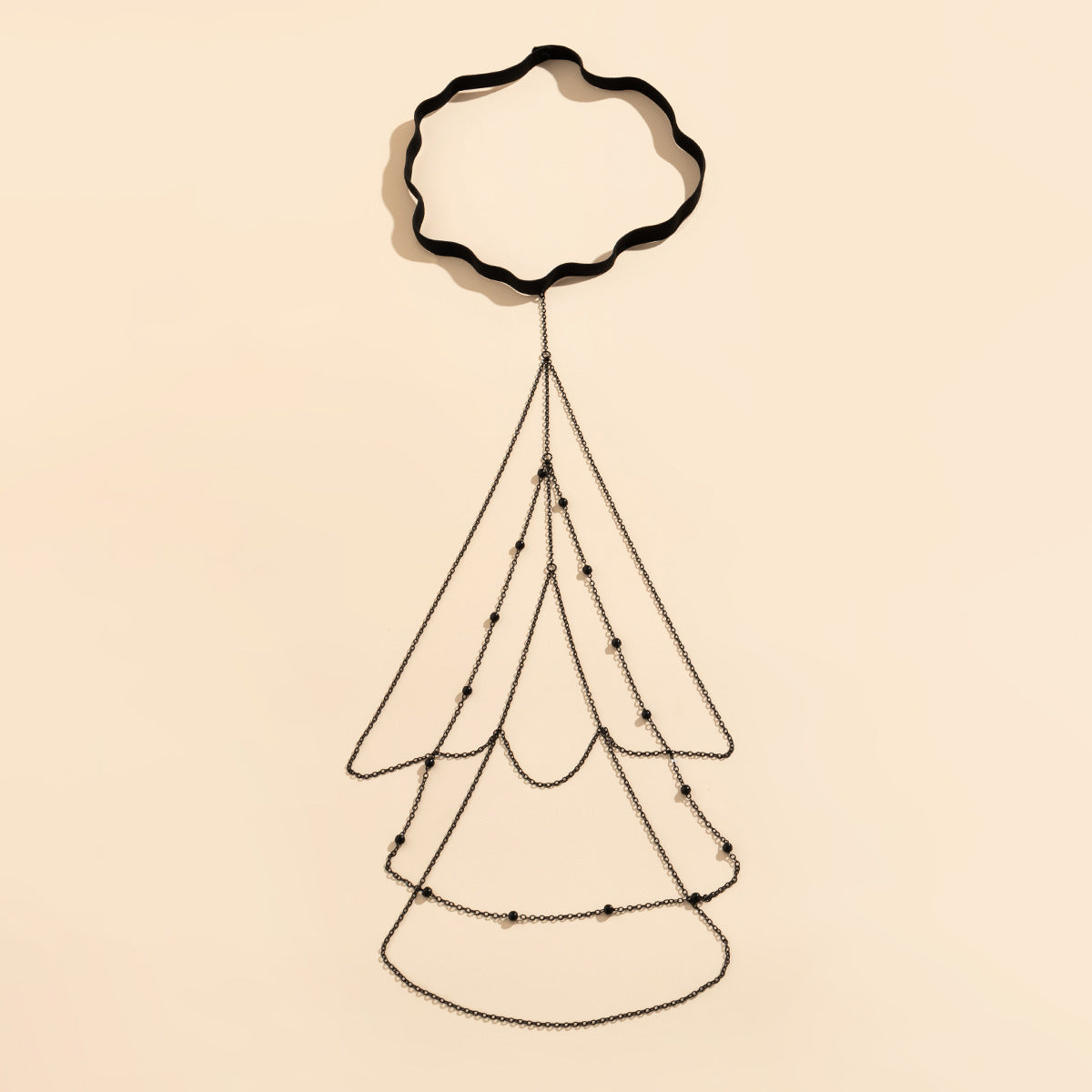 Metal Leg Ring Casual Body Chains Elastic Band Tassel