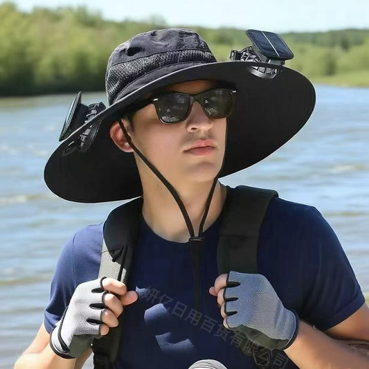 Hat Men's Big Brim Fishing Hat UV Protection