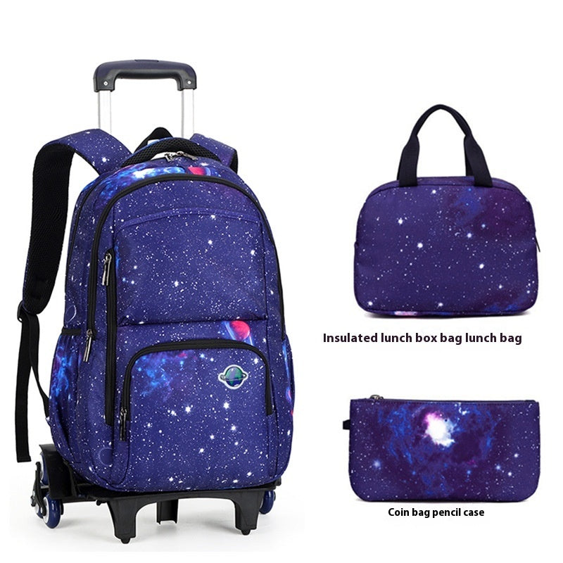 Schoolbag Climbing Stairs Large Capacity Fashion Multi-layer Breathable Backpack