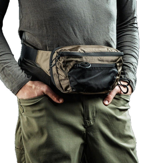 Multifunctional Double-layer Portable Tactical Waist Pack Nylon Waterproof Adjustable Belt