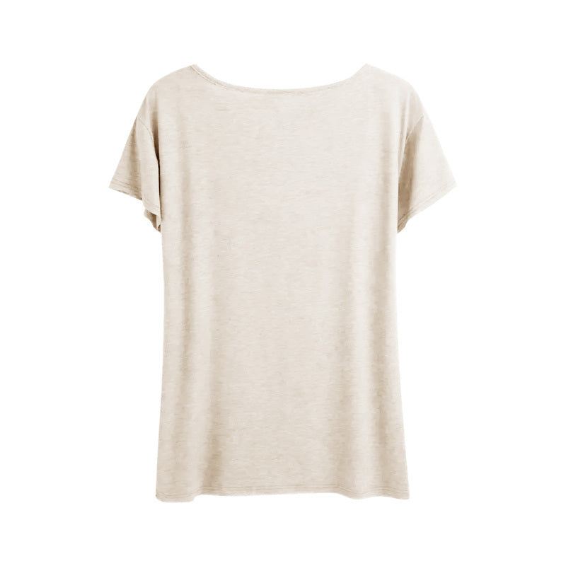 Women's Letter Slogan Print Short Sleeve T-Shirt - Casual Round Neck Summer Top