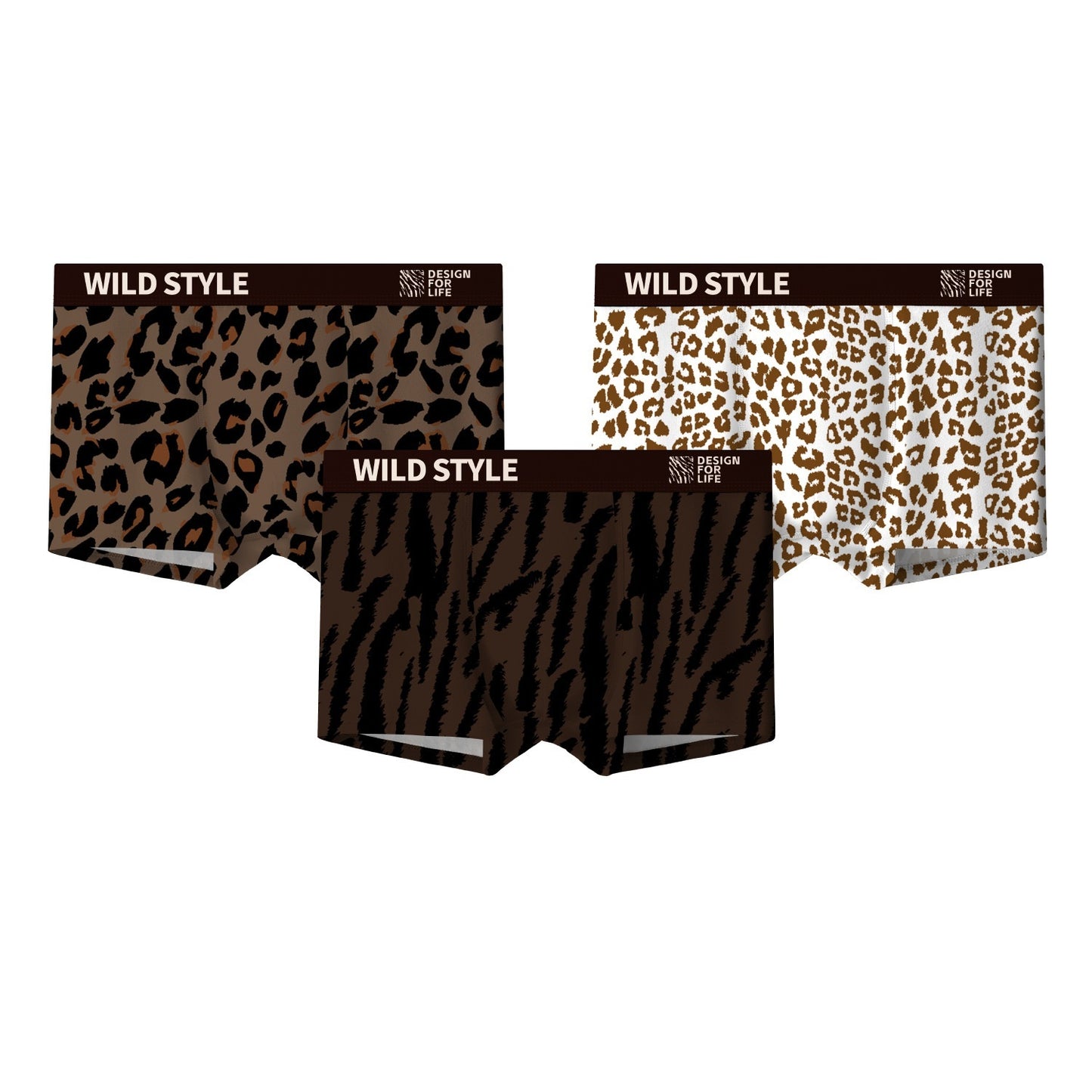 Ice Silk Underwear Leopard Print