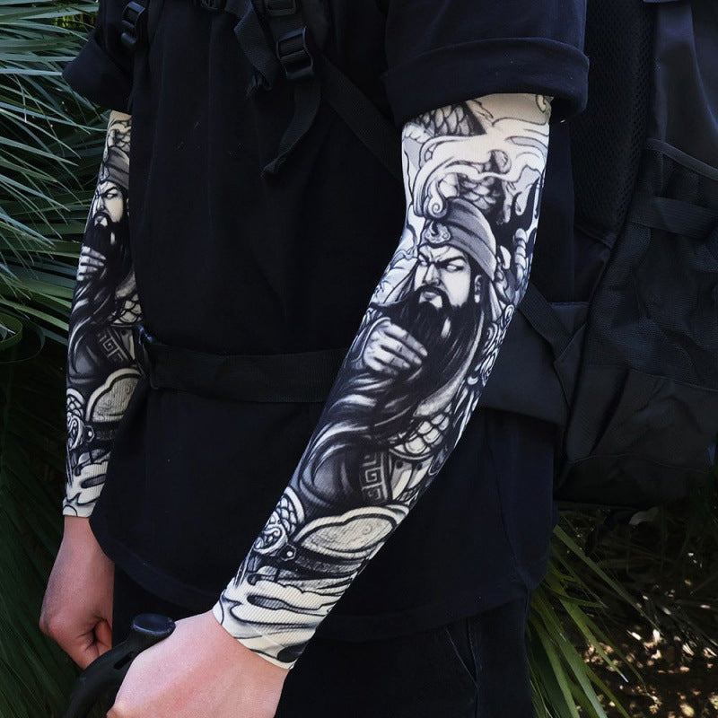 Men's Tattoo UV Protection Outdoor Sun Protection Ice Sleeve