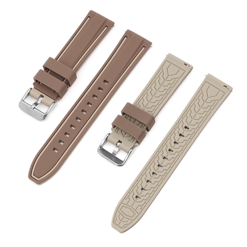 All-match 20mm Mercury Moon Two-color Silicone Strap