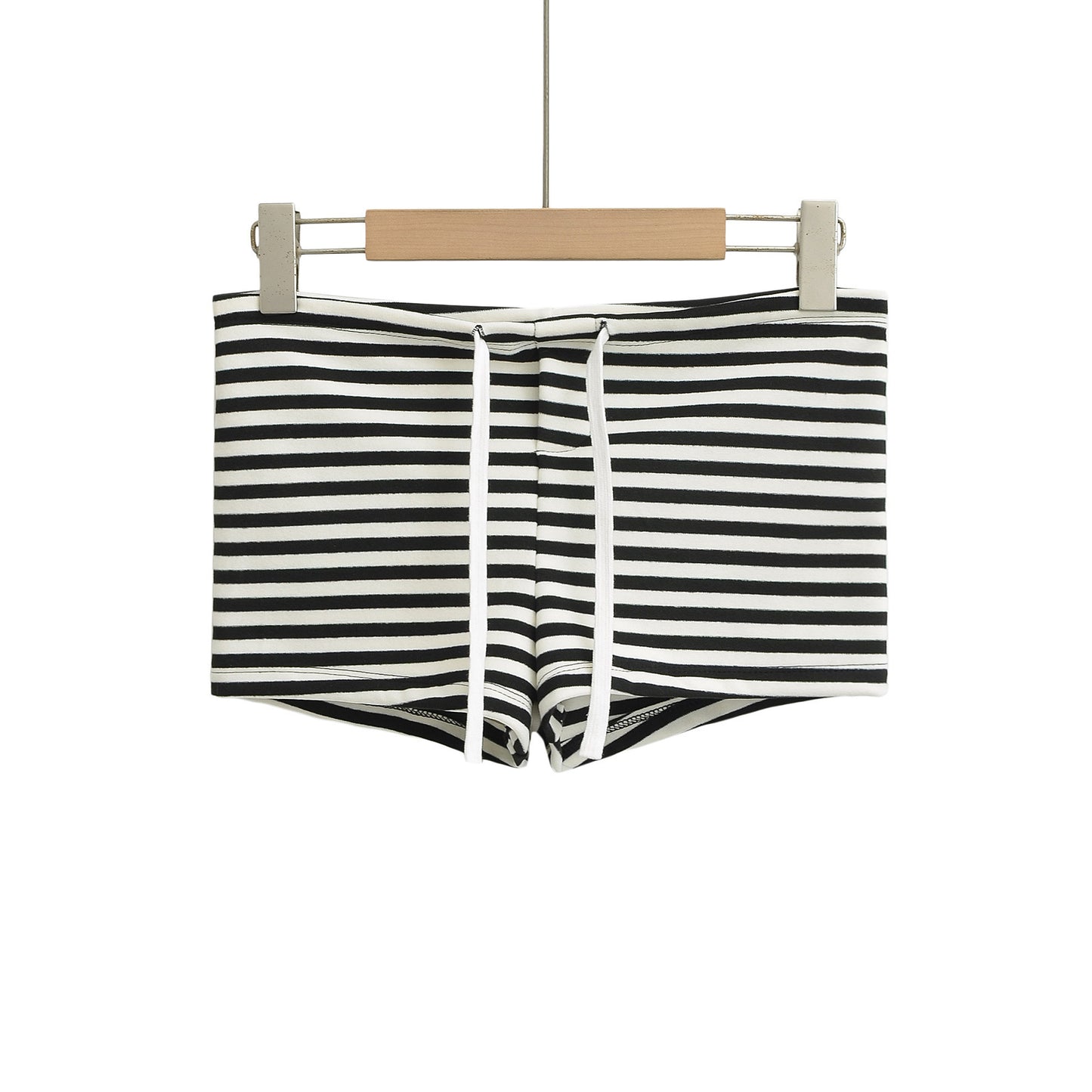 Women's Striped Sheath Slim-fit Hot Pants Shorts