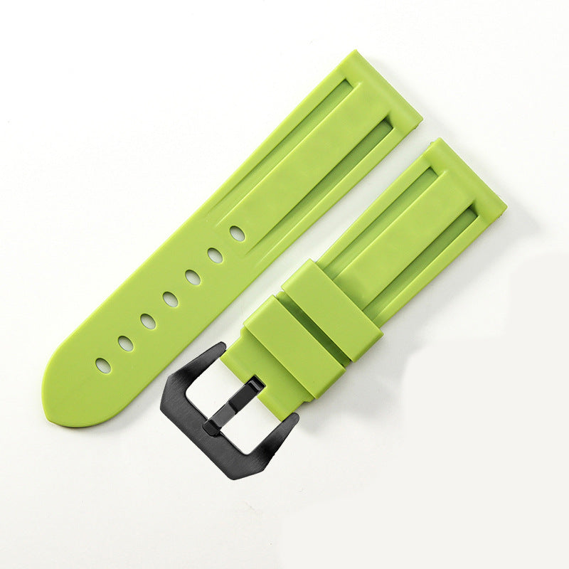 Waterproof Rubber Pin Buckle Silicone Watch Strap