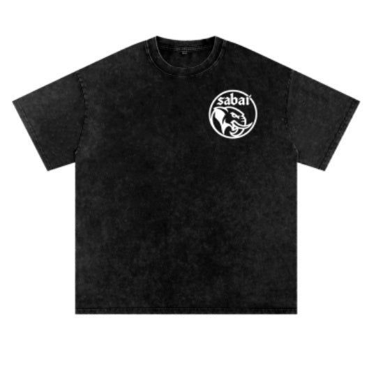 Washed Vintage Custom Diy Graphic Print T-Shirt Men Womnen