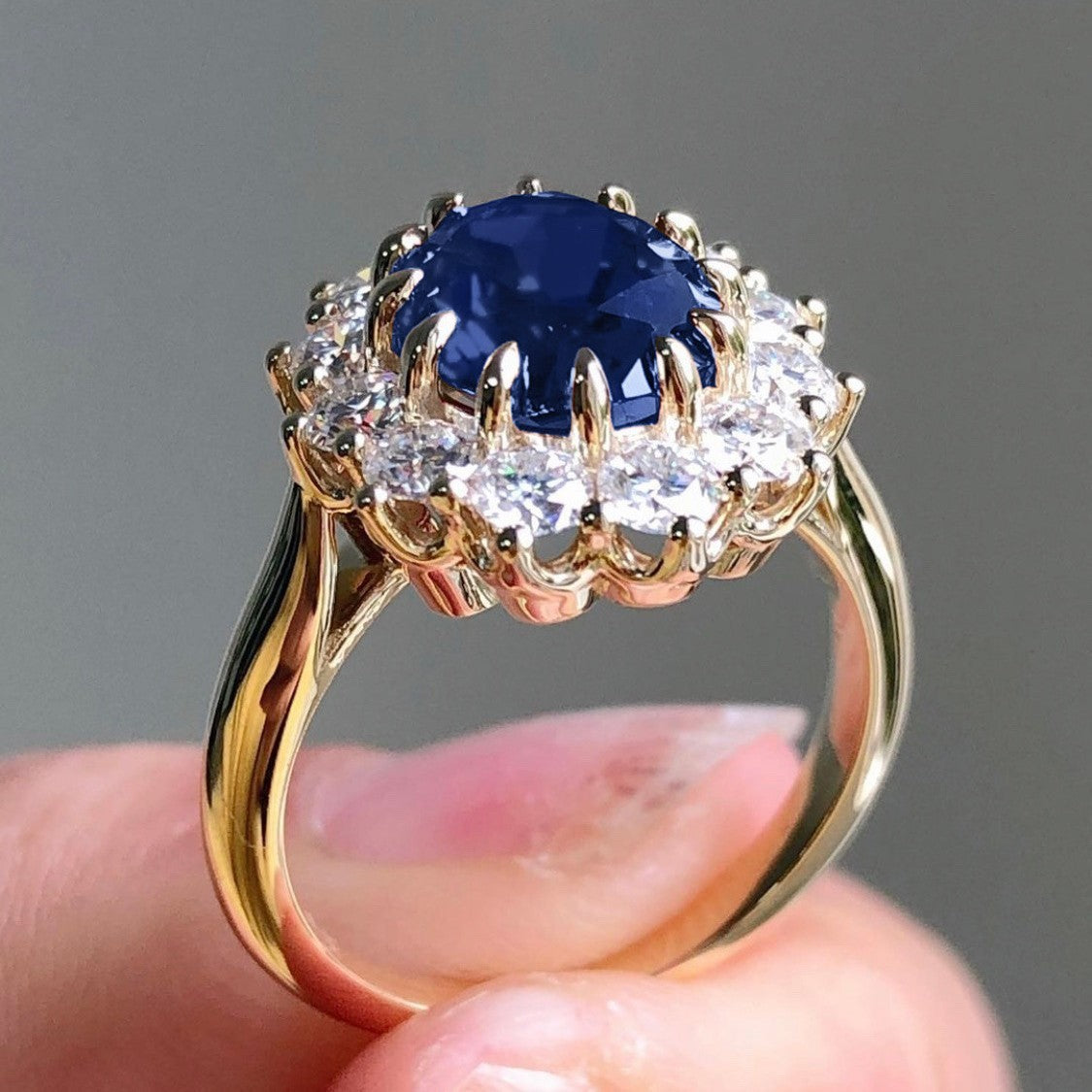 Sapphire Ring Fashion Simple Women's Diamond Jewelry