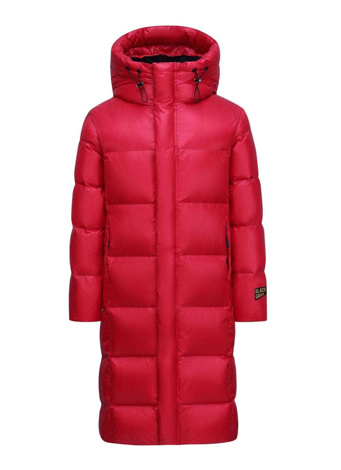 Goose Down Black Gold Down Jacket Thickened Long Section Over The Knee