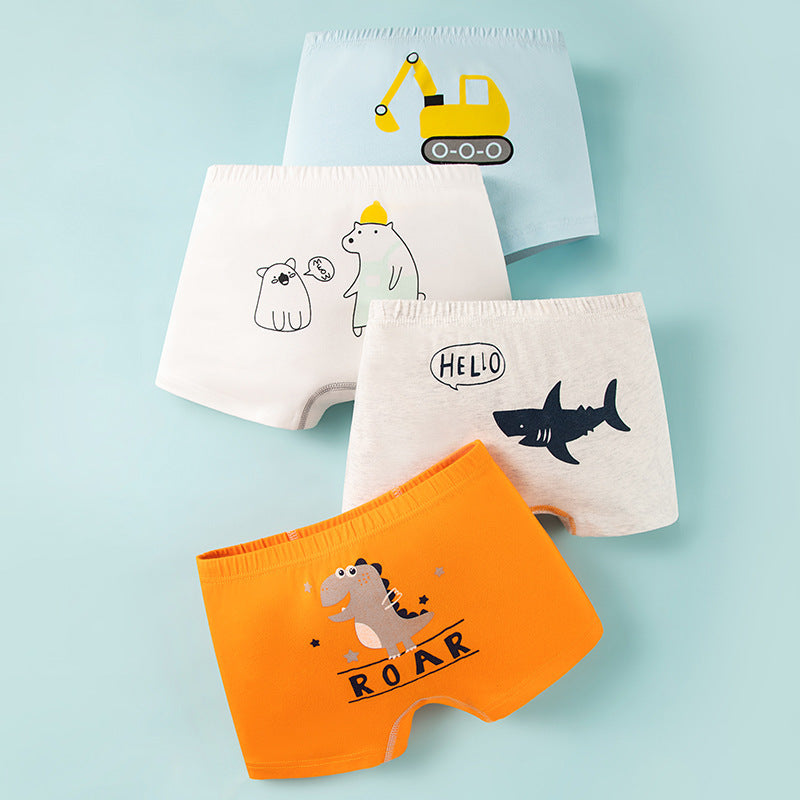 Breathable Cotton Shorts Children's Underwear Boys' Boxer Brief