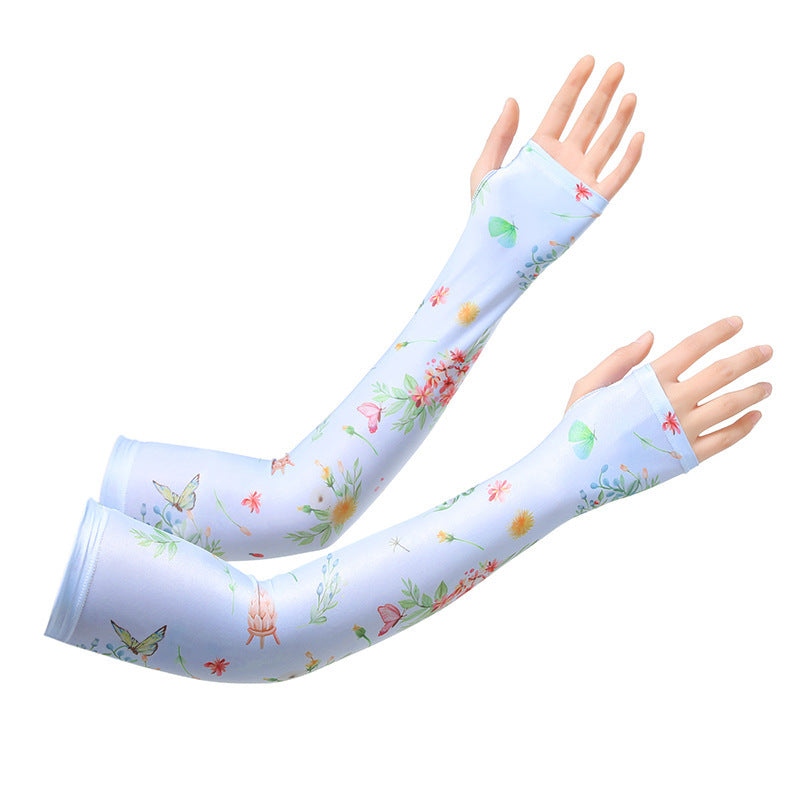 Gardening Sun Protection Oversleeve Women's Sun Protection Cool Feeling Ice Sleeve