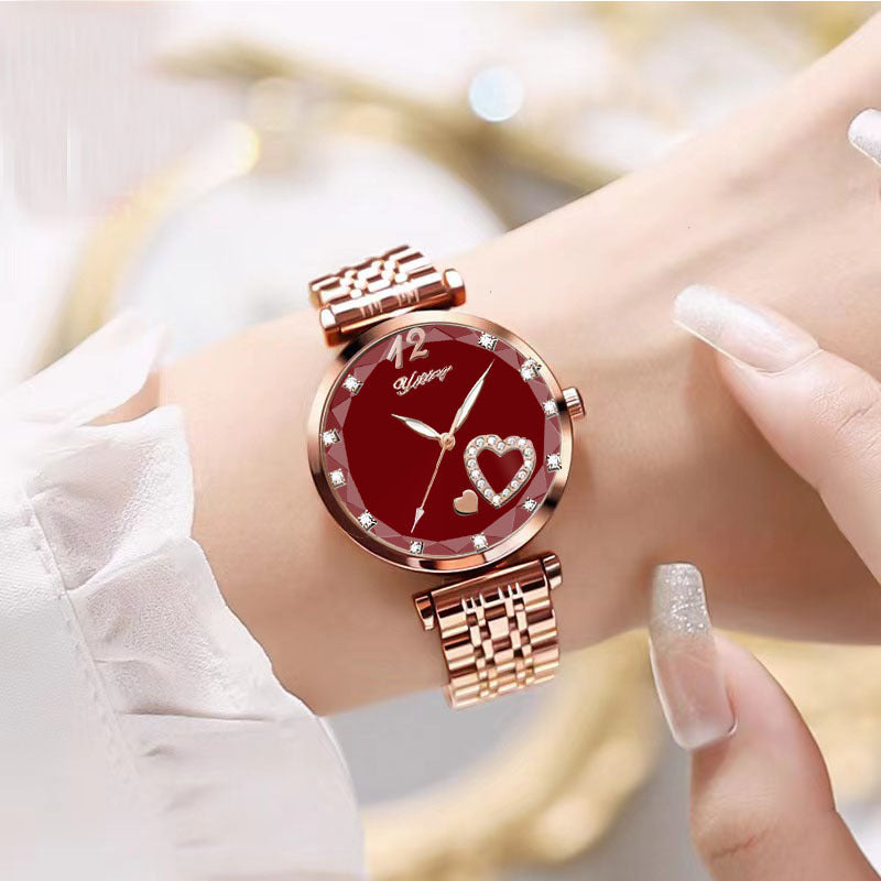 Women's Good-looking Niche Diamond Student Watch Simple