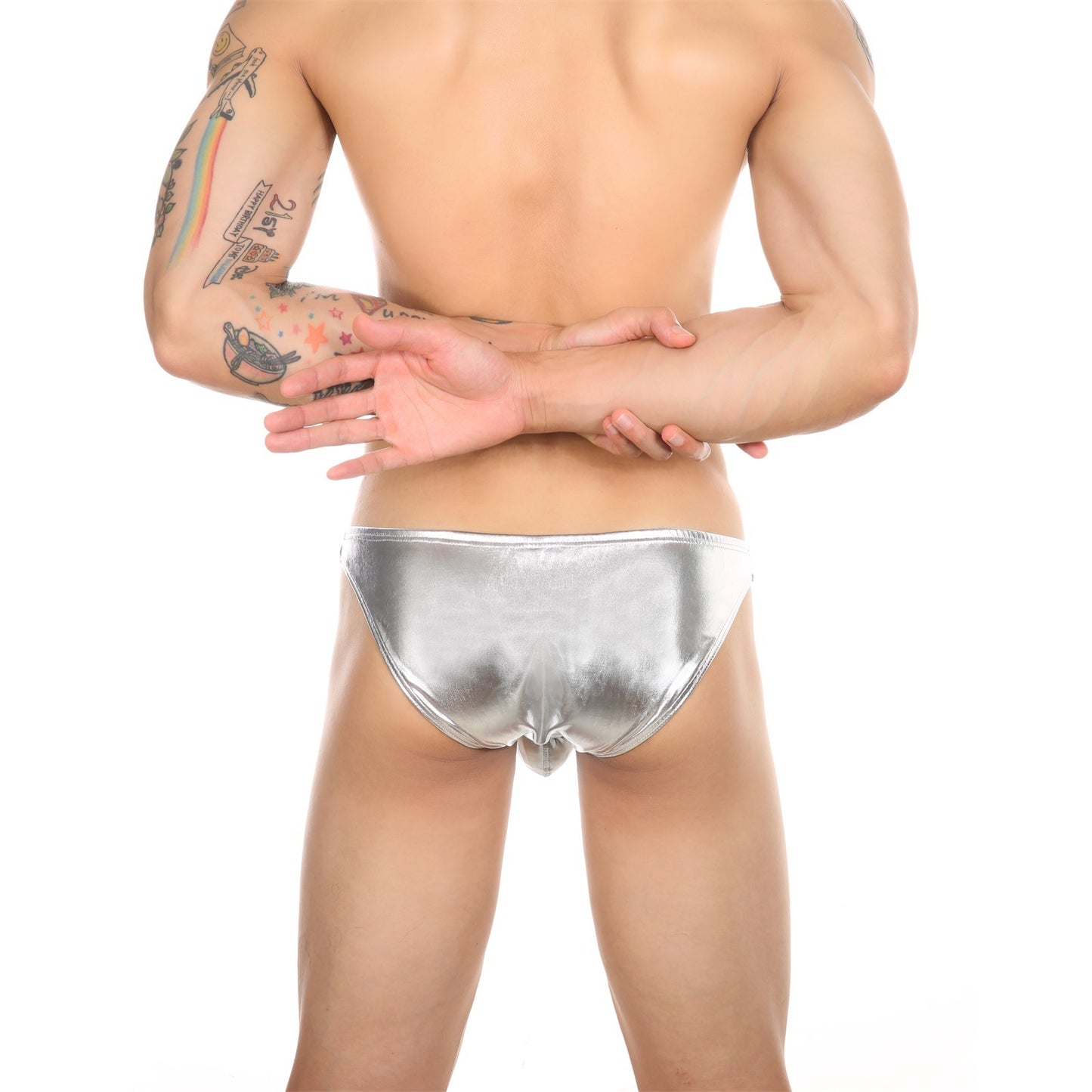 Patent Leather Underwear Sexy U Pouch Briefs