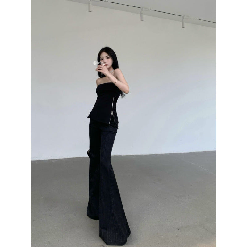 Women's Casual Coat Tube Top Summer Slim Strap