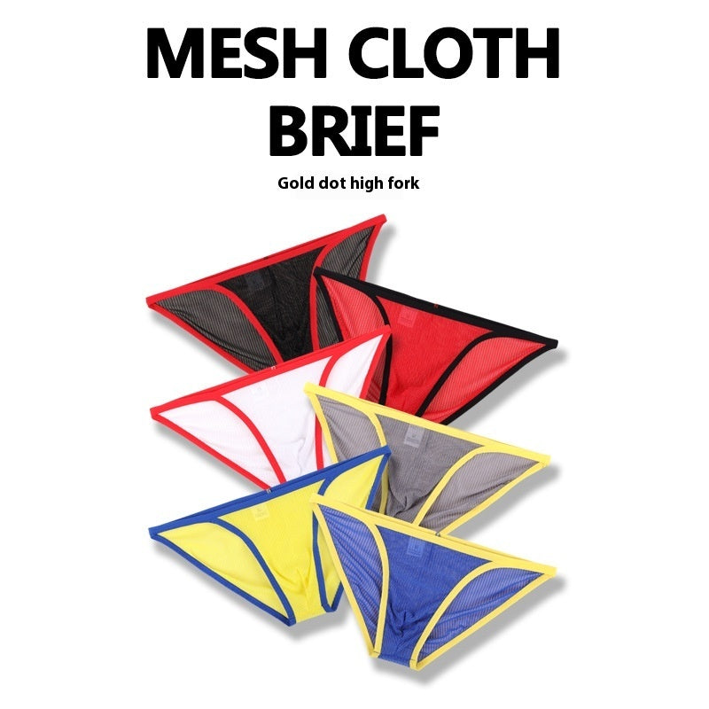 Men's Underwear High Fork Briefs Mesh