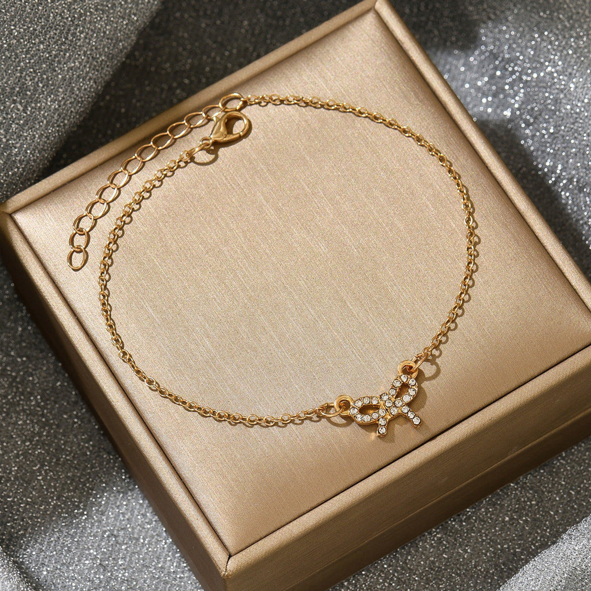 Bow Necklace Women's Diamond Fashion Short Necklace Bracelet