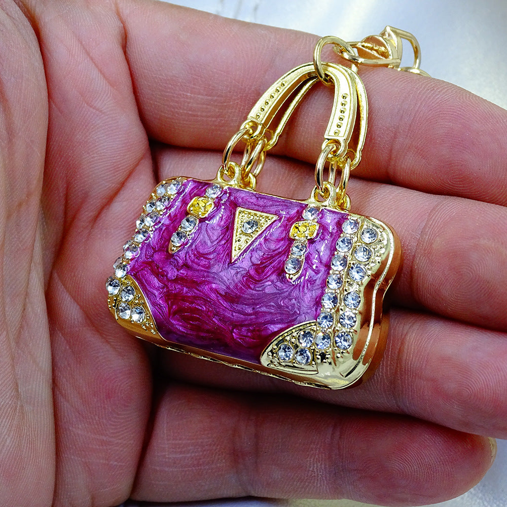 Pendant Environmental Protection Alloy Diamond Color Enamel Cloud Pattern