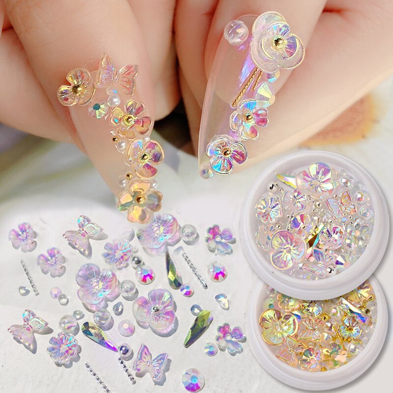 Flower Butterfly Nail