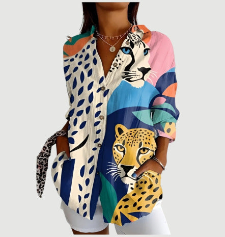 Women's Fashion Summer Pattern Printed 3D Shirt