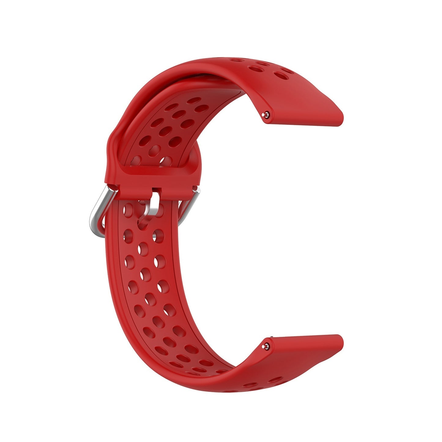 Silicone Watch Strap Porous Straight Buckle
