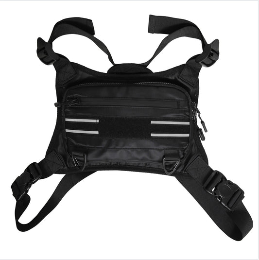 Tactical Sports Mechanical Style Reflective Tooling Chest Bag