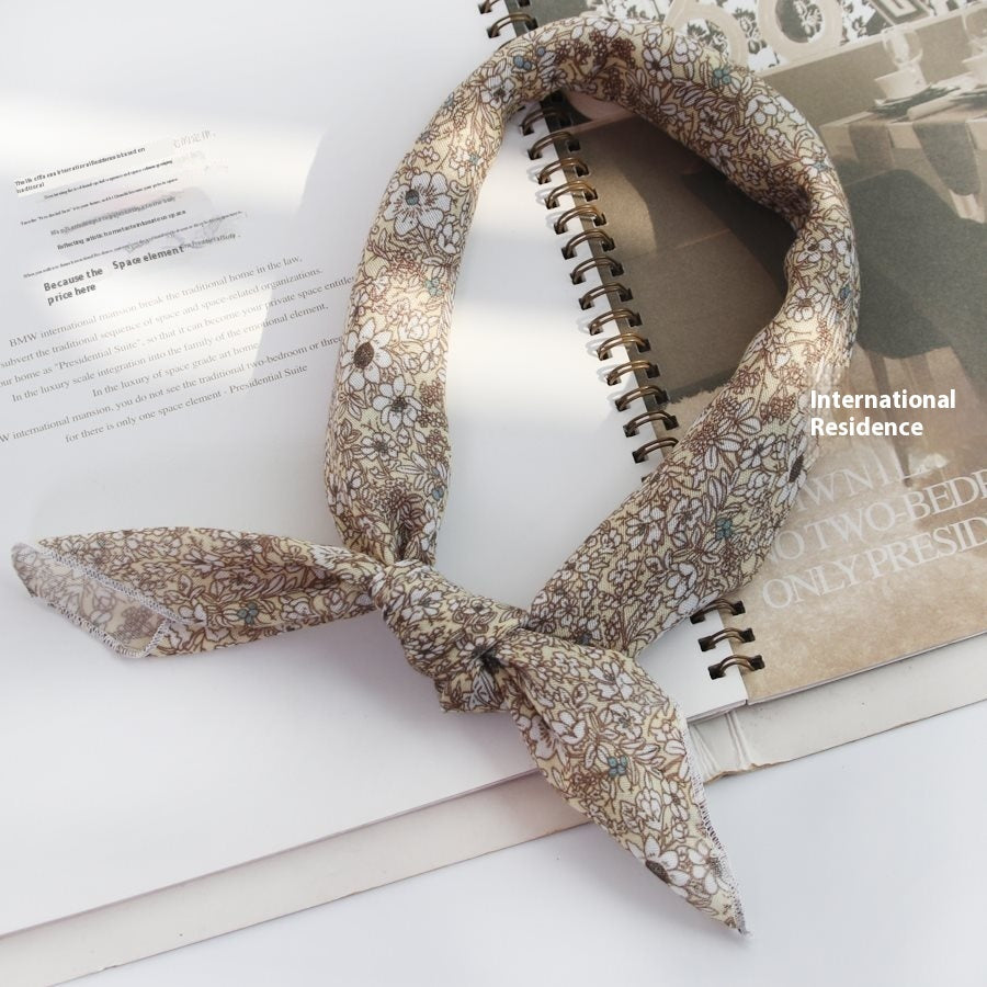 All-matching Men's Scarf Thin Youth Silk Scarf