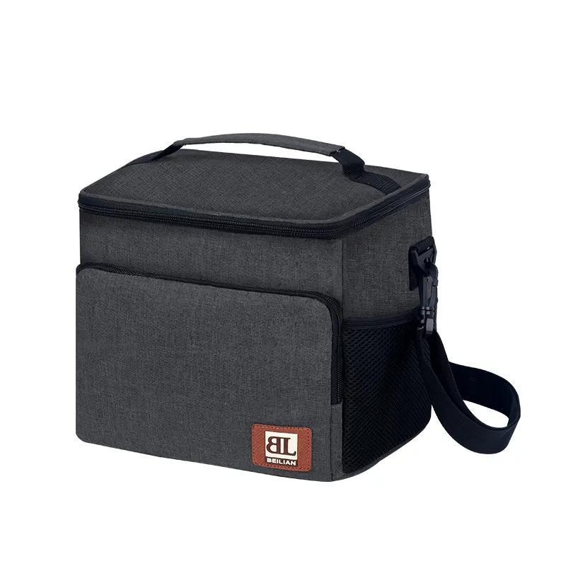 Leak-proof Insulated Lunch Bag With Adjustable Straps For Work, Office, Picnic, And Beach
