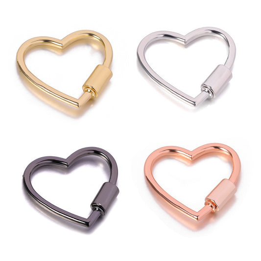 Alloy Decorative Heart-shaped Connection Buckle Accessories