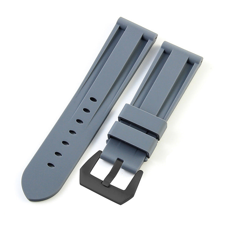 Waterproof Rubber Pin Buckle Silicone Watch Strap