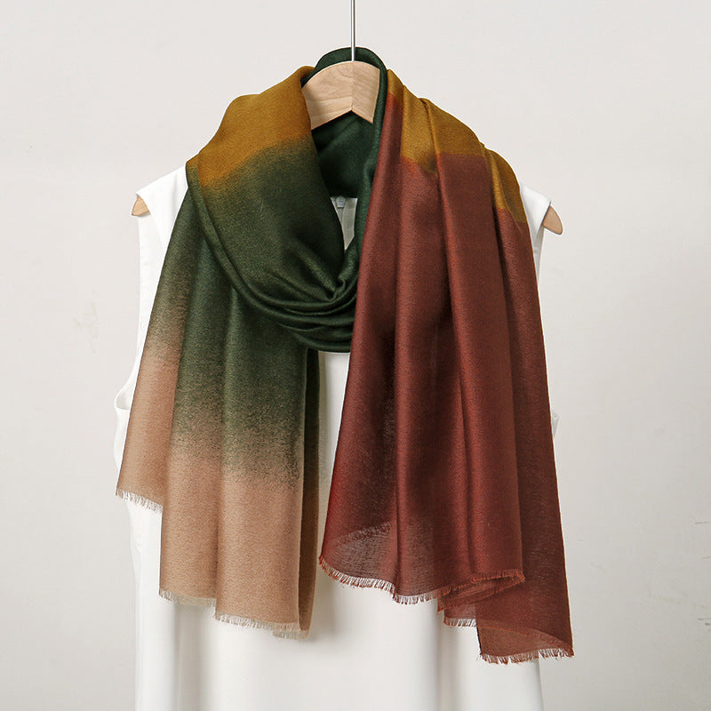 Fashion Commuter Simple Style Plain Long Scarf