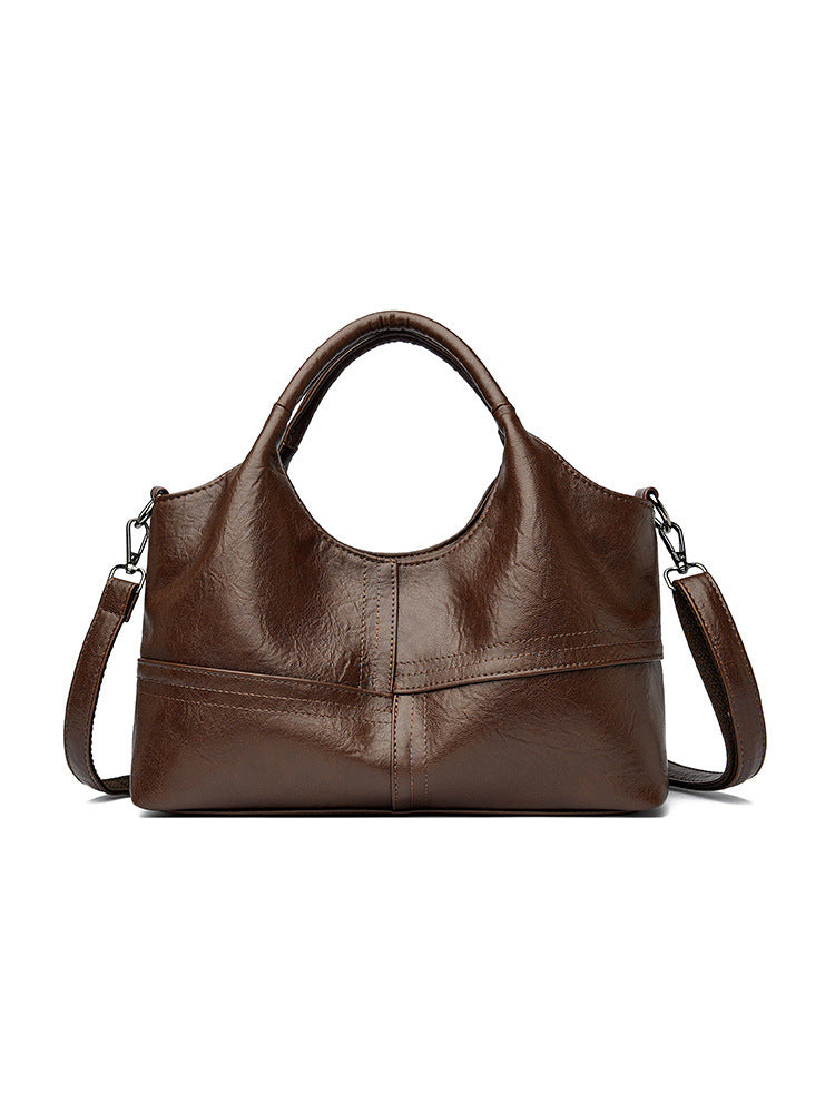 Soft Leather Handbag Women's Lightweight And Large Capacity Crossbody Bag